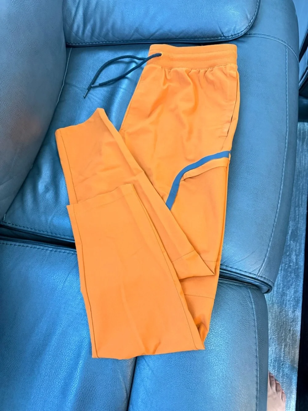 Under Armour Orange Training Joggers with Reflective Trim - Picture 5 of 7